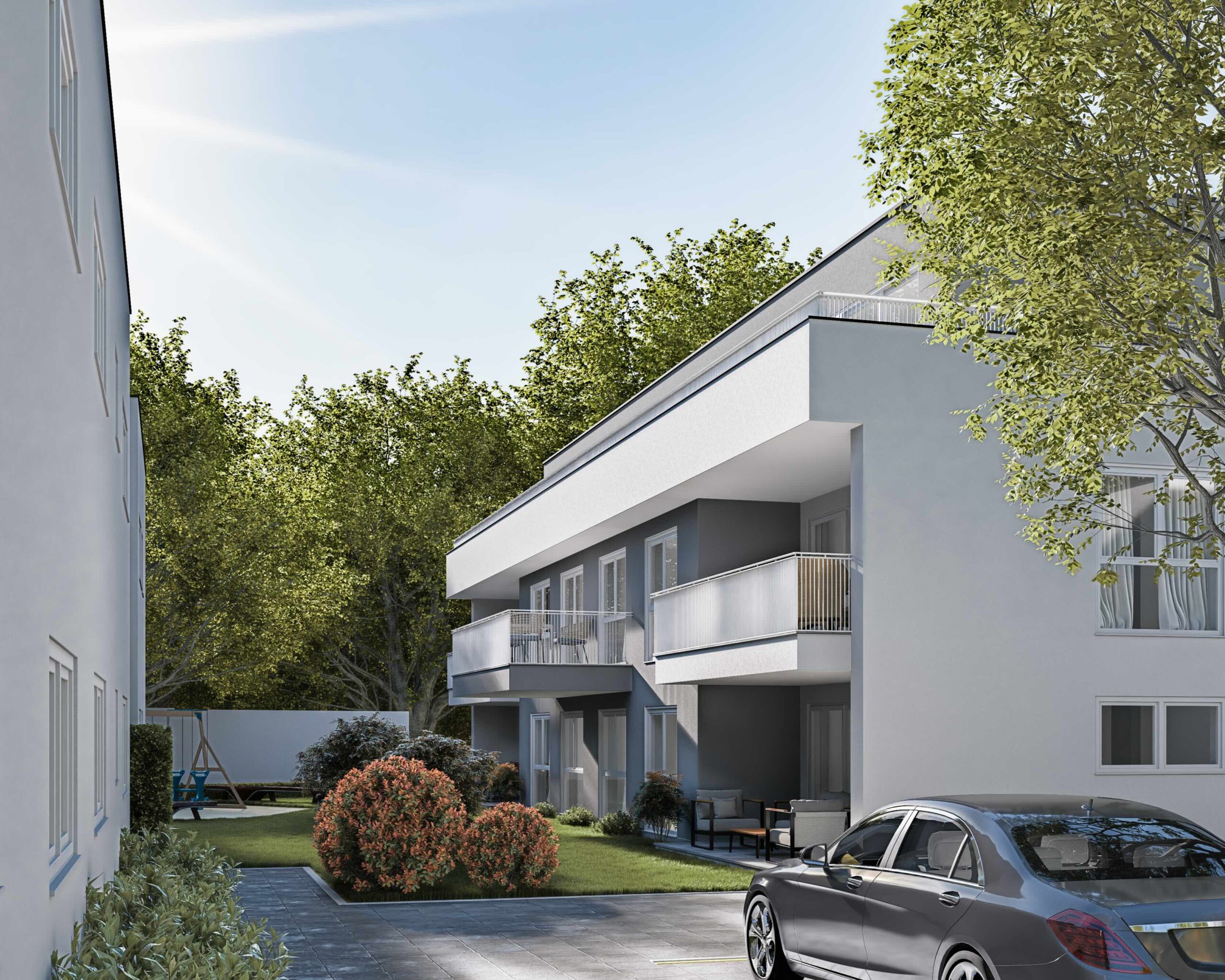 Visualisierung Außenbereich Wood Living
